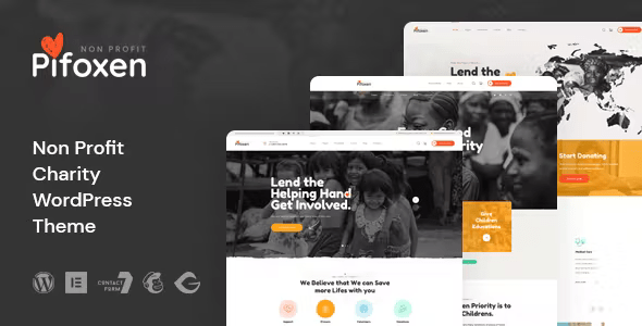 Pifoxen – Nonprofit Charity WordPress Theme