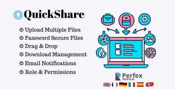 QuickShare – File transfer  sharing module for Perfex CRM