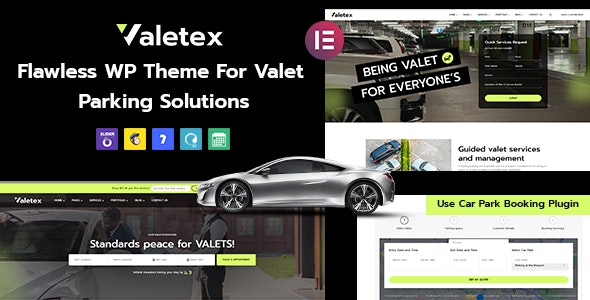 Valetex – Valet  Parking Services WordPress Theme