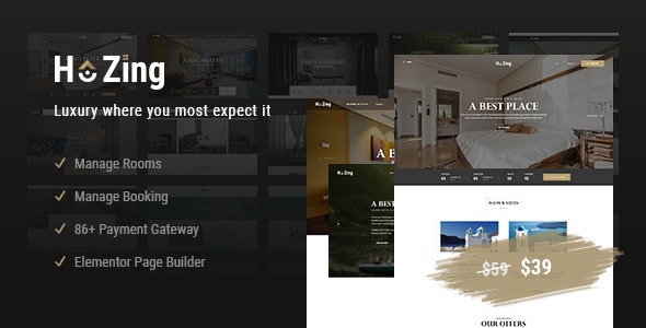 Hozing – Hotel Booking WordPress Theme 1.2.2