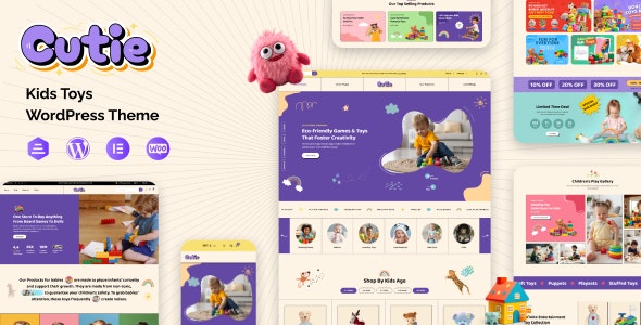 Cutie – Kids Fashion  Toys WooCommerce Theme