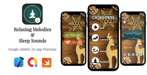 Relaxing Melodies & Sleep Sounds | Google AdMob | In App Purchase | iOS Source Code