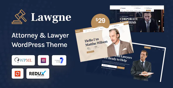 Lawgne – Law & Lawyer WordPress Theme 1.0.8