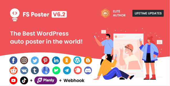 FS Poster – WordPress Social media Auto Poster & Scheduler [Facebook, Instagram, Twitter, Pinterest] 6.6.5