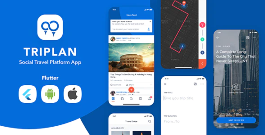 Triplan – Social Travel Flutter Template