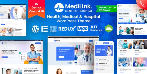 Medilink – Health  Medical WordPress Theme