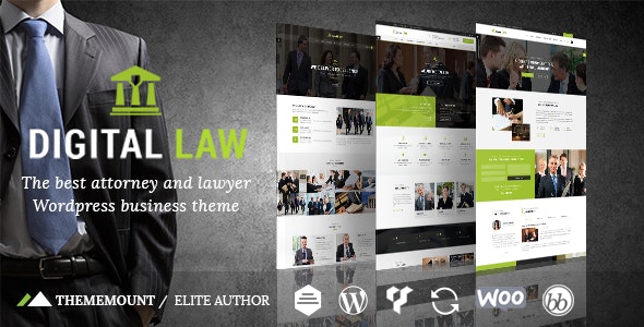 Digital Law | Attorney  Legal Advisor WordPress Theme