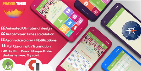 Iclamic Prayer Times Alarm,Qibla, Quran, Azan and duaa