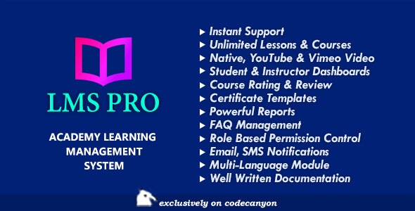 LMS Pro – Academy Learning Management System for Online Courses