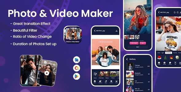 Photo Video Maker With Music – Music Video Status Maker – Video Editor – Photo to Video Maker