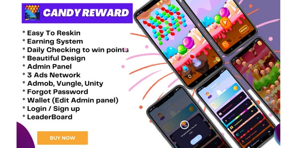 Candy Reward – Candy Shooter Game With Earning System (Earning App)