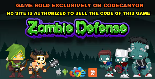 Zombie Defense – HTML5/Mobile Game – (C3p)