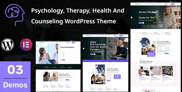 Psyocare – Psychology, Therapy, Health And Counseling WordPress Theme