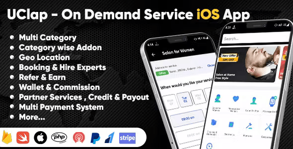 UClap – On Demand Home Service App | UrbanClap Clone | Handyman | iOS App