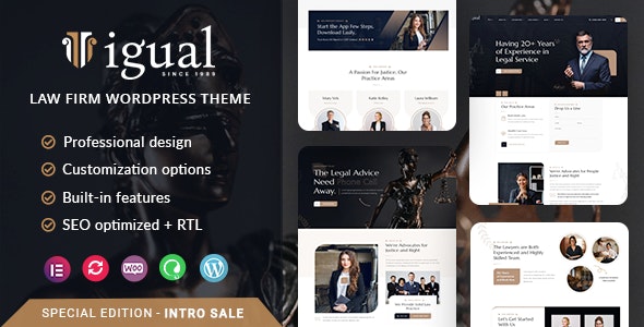 Igual – Law Firm WordPress Theme