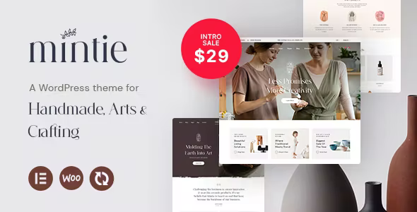 Mintie – Arts  Crafts WooCommerce Theme