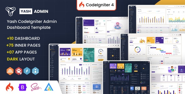 YashAdmin – Codeigniter Sales Management System