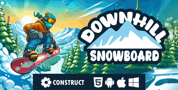 Downhill Snowboard – HTML5 Mobile Game