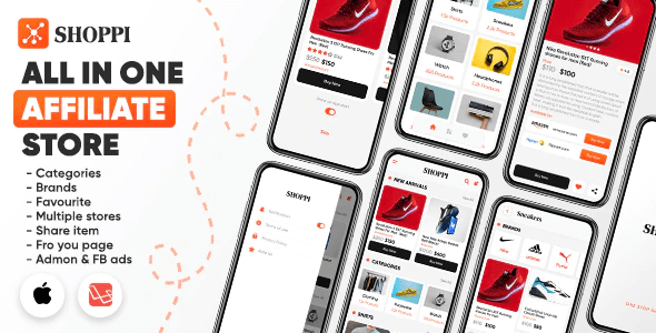 Shoppi: All in one affiliate store with admin panel (Android/Laravel)