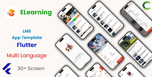 Flutter LMS App Template | Course App Template Flutter | Udemy Clone Flutter