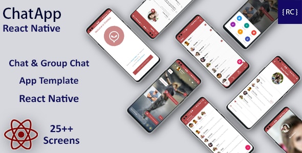 Chat & Group Chat App Template React Native | Whatsapp Clone React Native Template | ChatApp