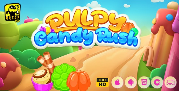 Pulpy Candy Rush – Memory Flip Arcade Game (Construct)