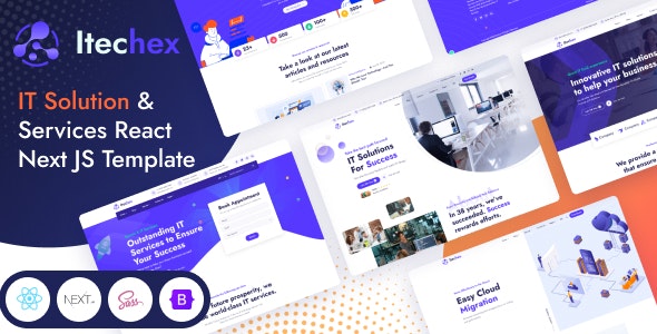 Itechex – IT Solution  Services React Next JS Template