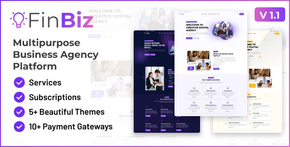 FinBiz – Multipurpose Business Agency Platform