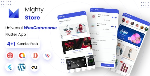 MightyStore WooCommerce – Flutter E-commerce Full App