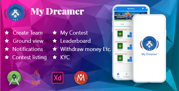 My Dreamer-Fantasy App Ui With Android Code