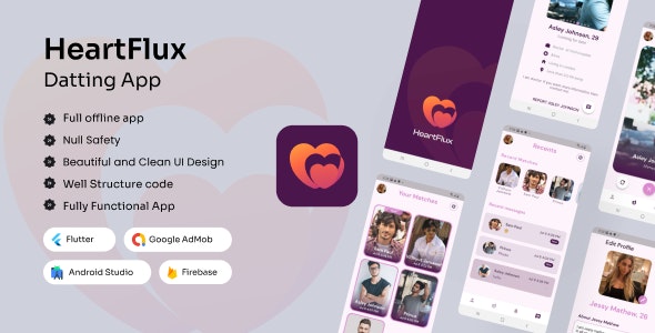 HeartFlux – Dating app | Flutter App