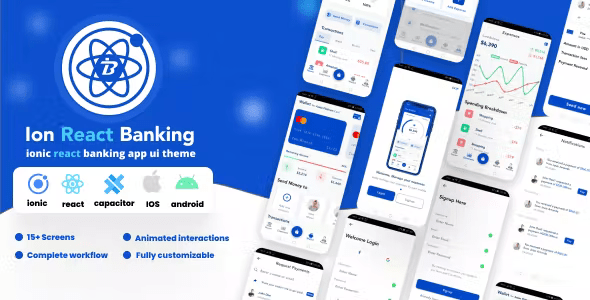 Ion React Banking – ionic react banking app ui theme