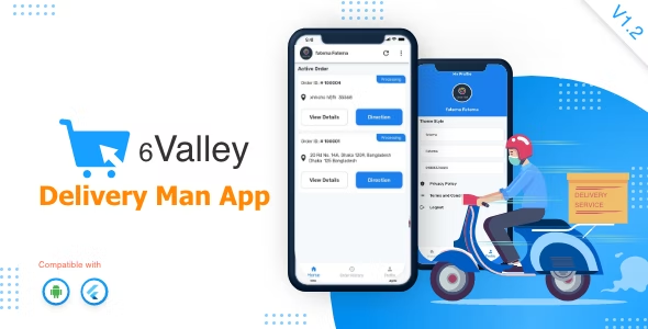 6Valley e-commerce – Delivery Man flutter app 3.12