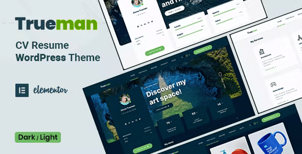 Trueman – CV Resume WordPress Theme 1.2.2