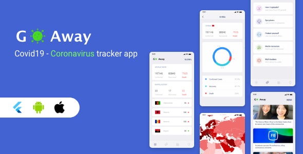 Flutter Coronavirus Tracker App – Go Away