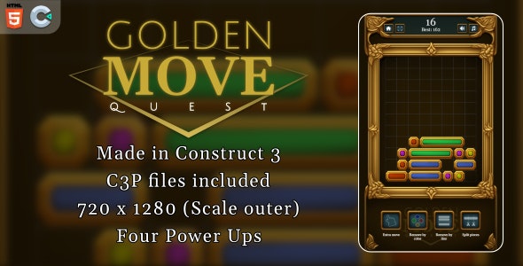 Golden Move Quest – HTML5 Casual game