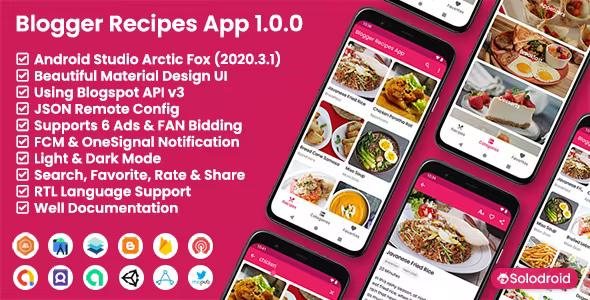 Blogger Recipes App – Blogger API v3