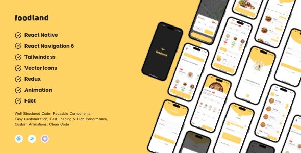 Foodland – Online Food Ordering and Takeaway Service with React Native