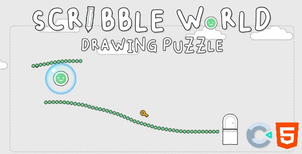 Scribble World Drawing Puzzle HTML5 Game – Construct 3