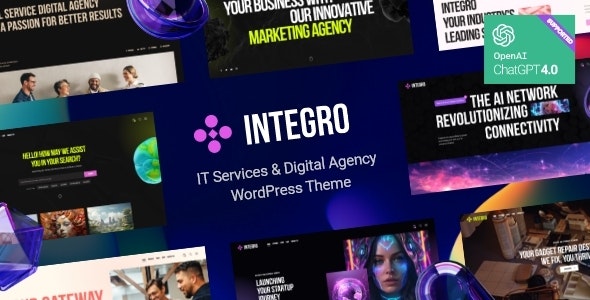 Integro — IT Services & Digital Agency WordPress Theme