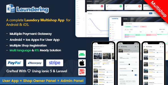 On Demand Laundry Marketplace App Full Solution 2.0