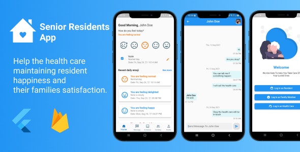 Senior Residents App – Flutter with Firebase