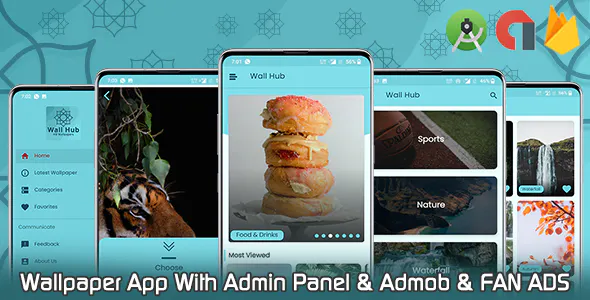 Wall Hub – Android Wallpapers App – Admob  FAN