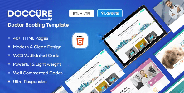 Doccure – Doctor Appointment Booking Management System Directory HTML Template (Practo Clone)