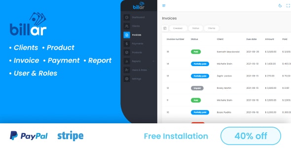 Billar – Invoice Management System 2.4