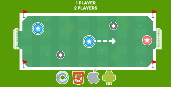 Correct Football. 2 Player Mode. Construct 3 (c3p)