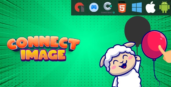 Connect Image Puzzle – HTML5 Game – Web, Mobile and FB Instant games(C3p and HTML5)