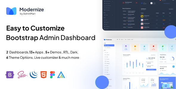 Modernize Bootstrap 5  React MUI Admin Dashboard