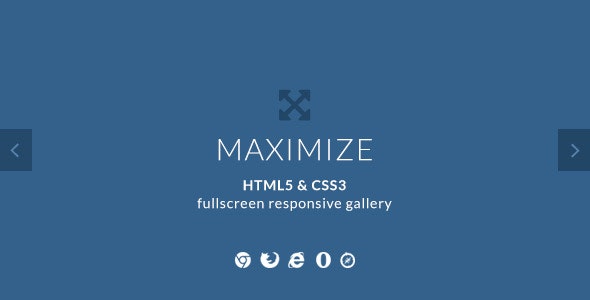 Maximize – HTML5  CSS3 Fullscreen Image Gallery