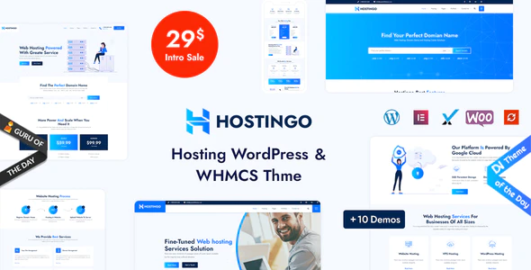 Hostingo – Hosting WordPress  WHMCS Theme 2.0